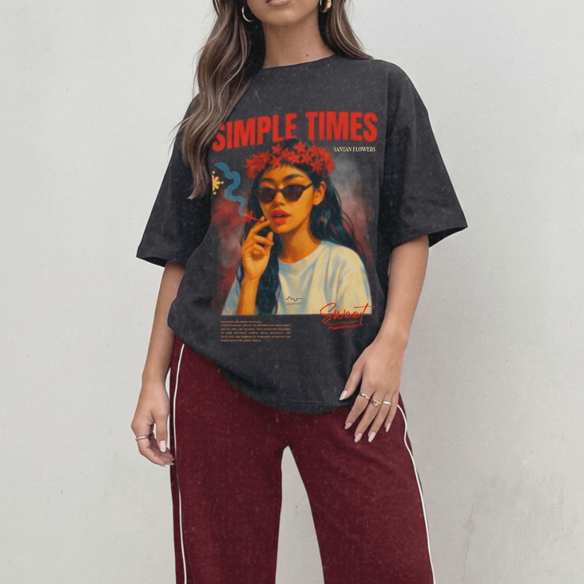 Simple Santan  100% Cotton T-shirt