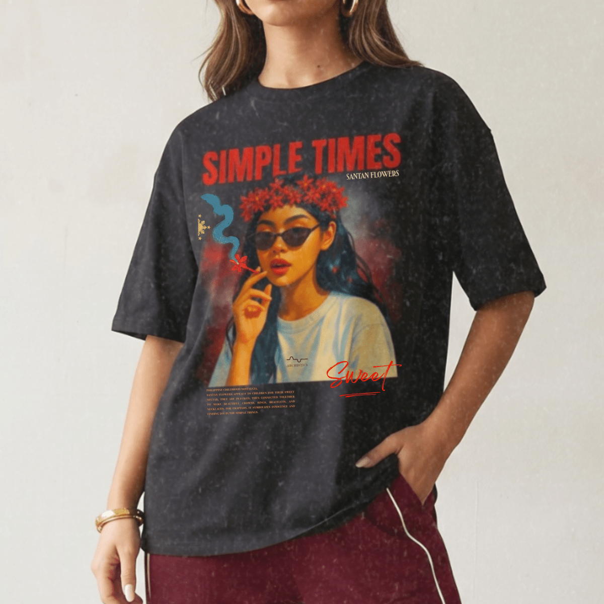 Simple Santan  100% Cotton T-shirt
