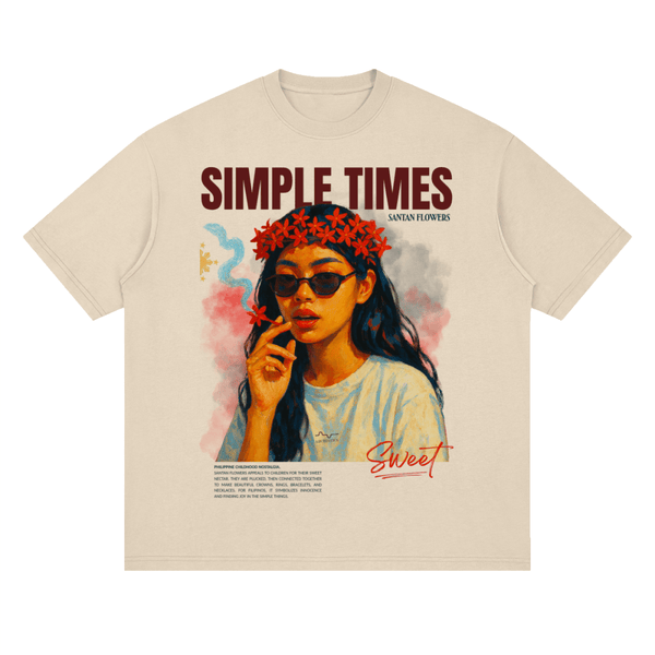 Simple,Santan,Philippines,Times,Tshirt,Dropshoulder