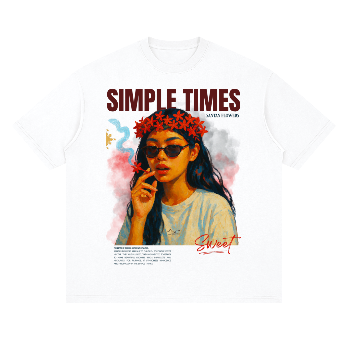 Simple,Santan,Philippines,Times,Tshirt,Dropshoulder