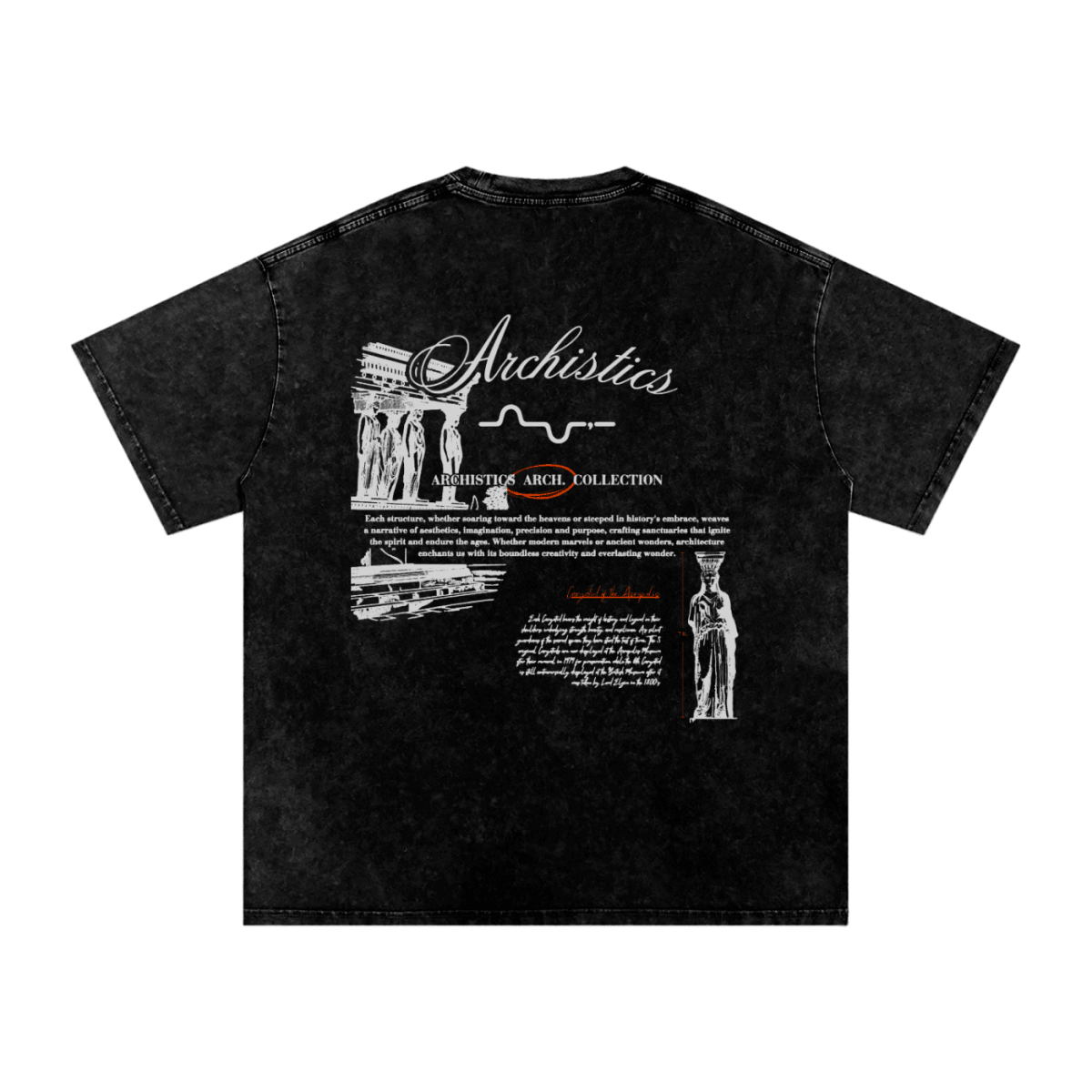 Acropolis of Athens T-Shirt: Arch. Collection - Dark Tones