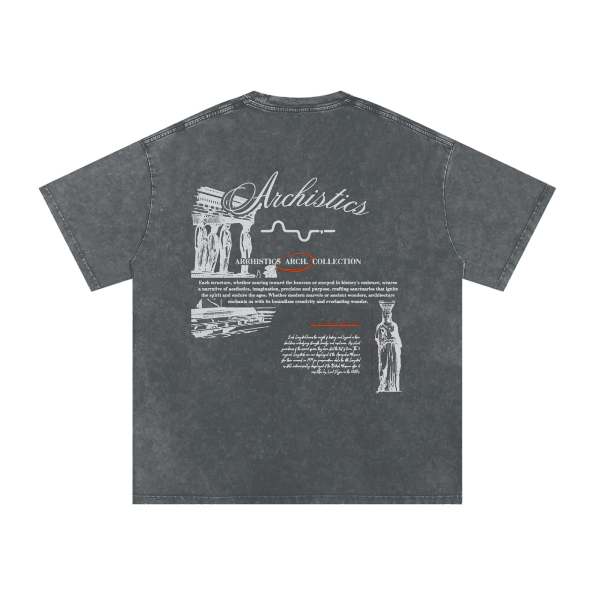 Acropolis of Athens T-Shirt: Arch. Collection - Dark Tones