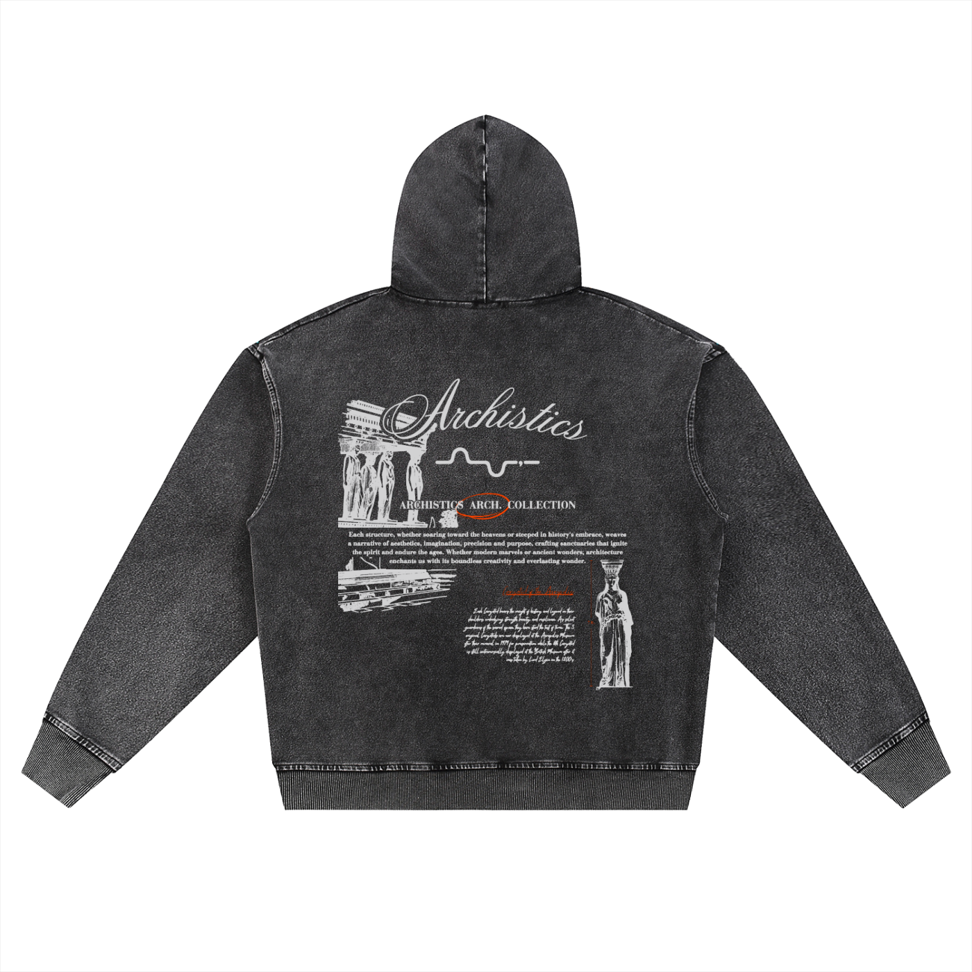 Acropolis of Athens Zip-Up Hoodie: Arch Collection