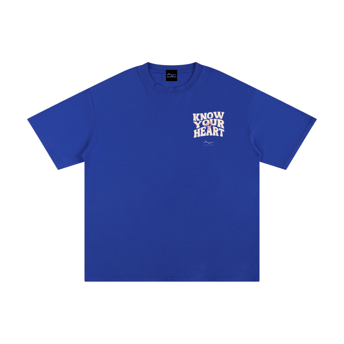 Know Your Heart T-Shirt Colorful Blue