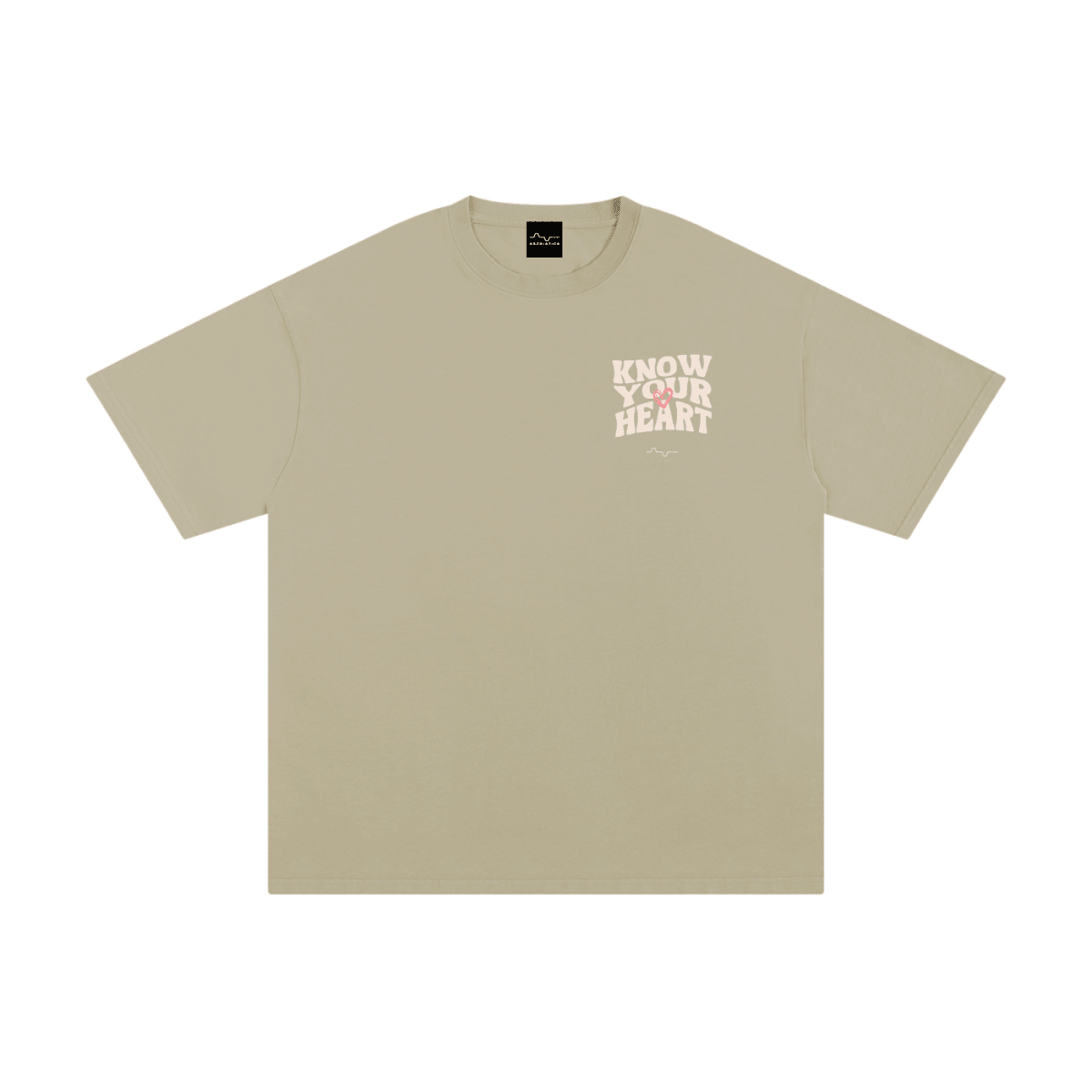 Know Your Heart T-Shirt Gray Apricot