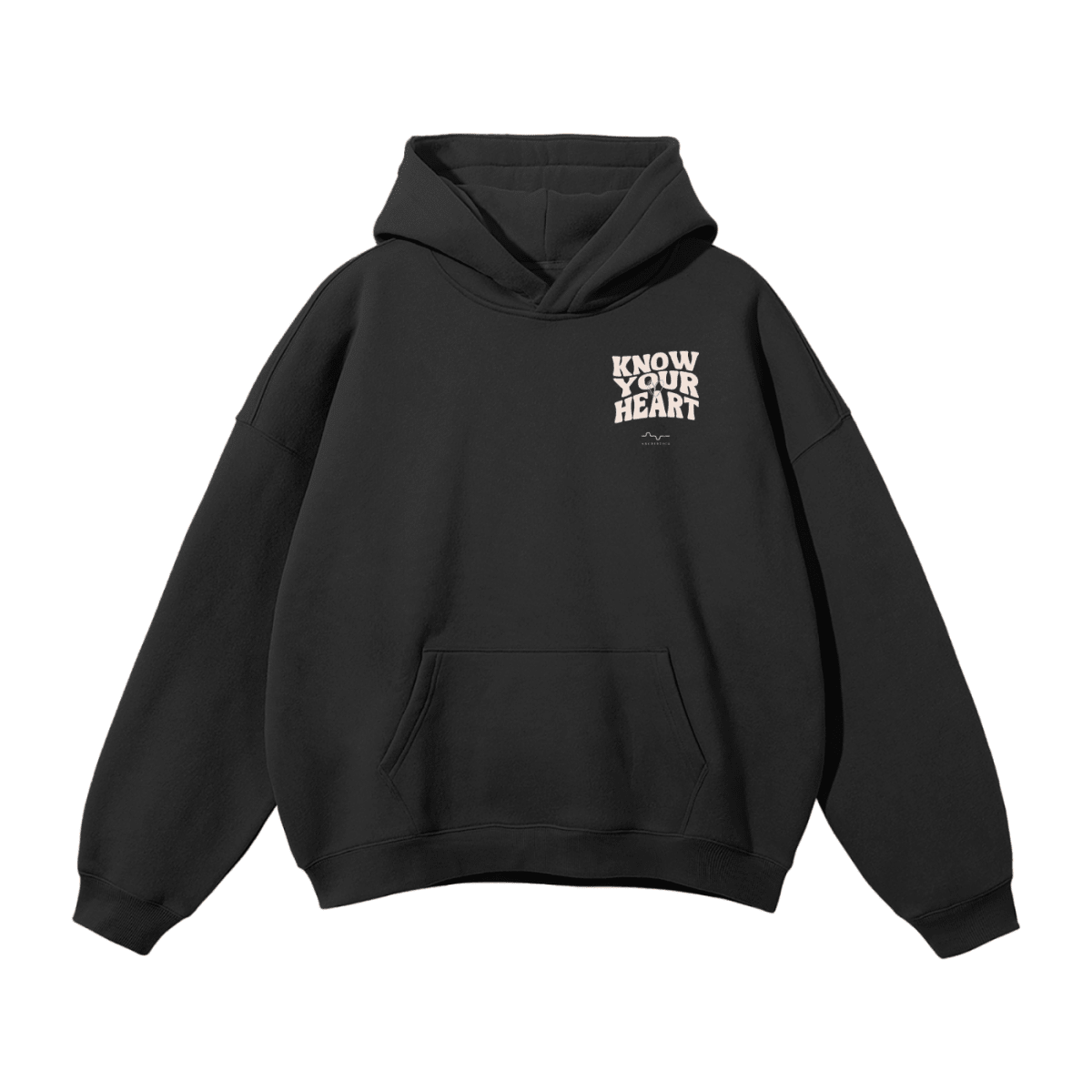 Know Your Heart Hoodie Black