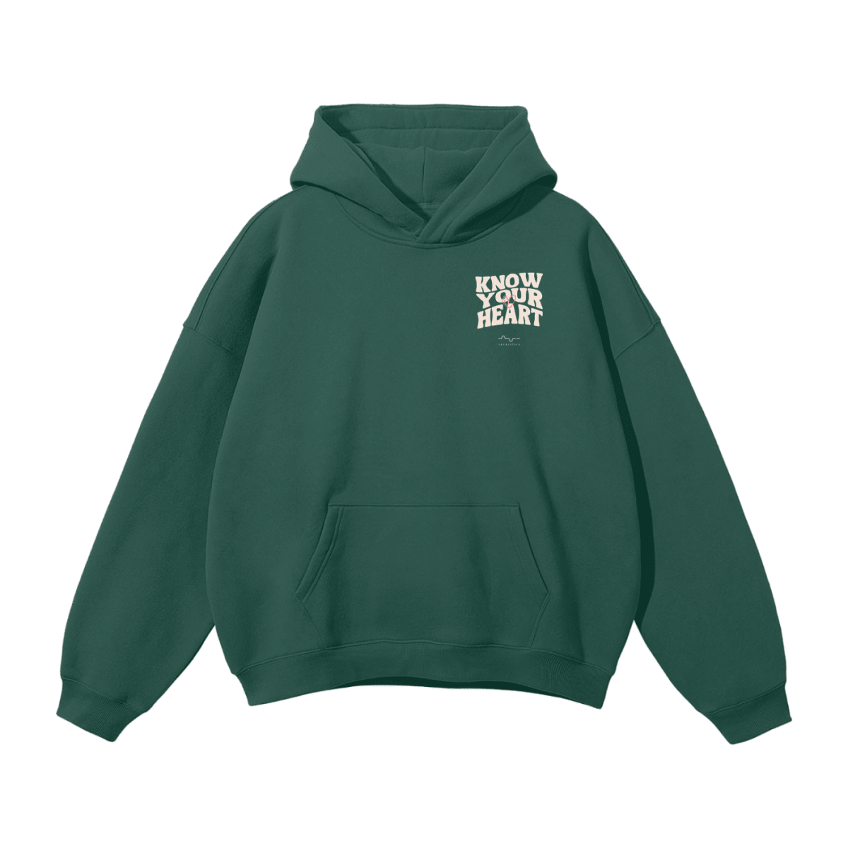Know Your Heart Hoodie Eden Green