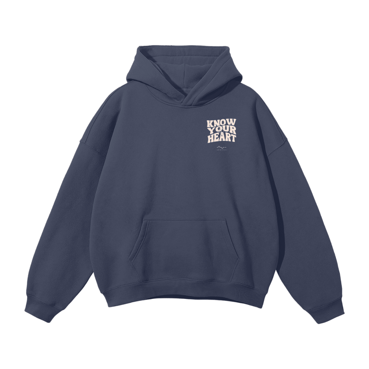 Know Your Heart Hoodie Navy Blue