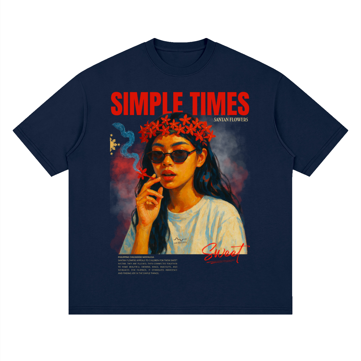 Simple,Santan,Tshirt,Times,Cotton