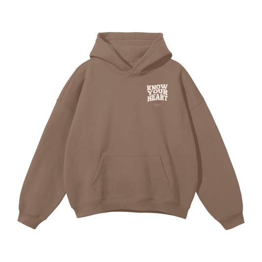 Know Your Heart Hoodie Brown